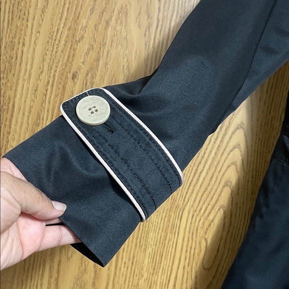 Kensie Black Trench Coat with Cream Piping
#17 - Picture 3 of 6